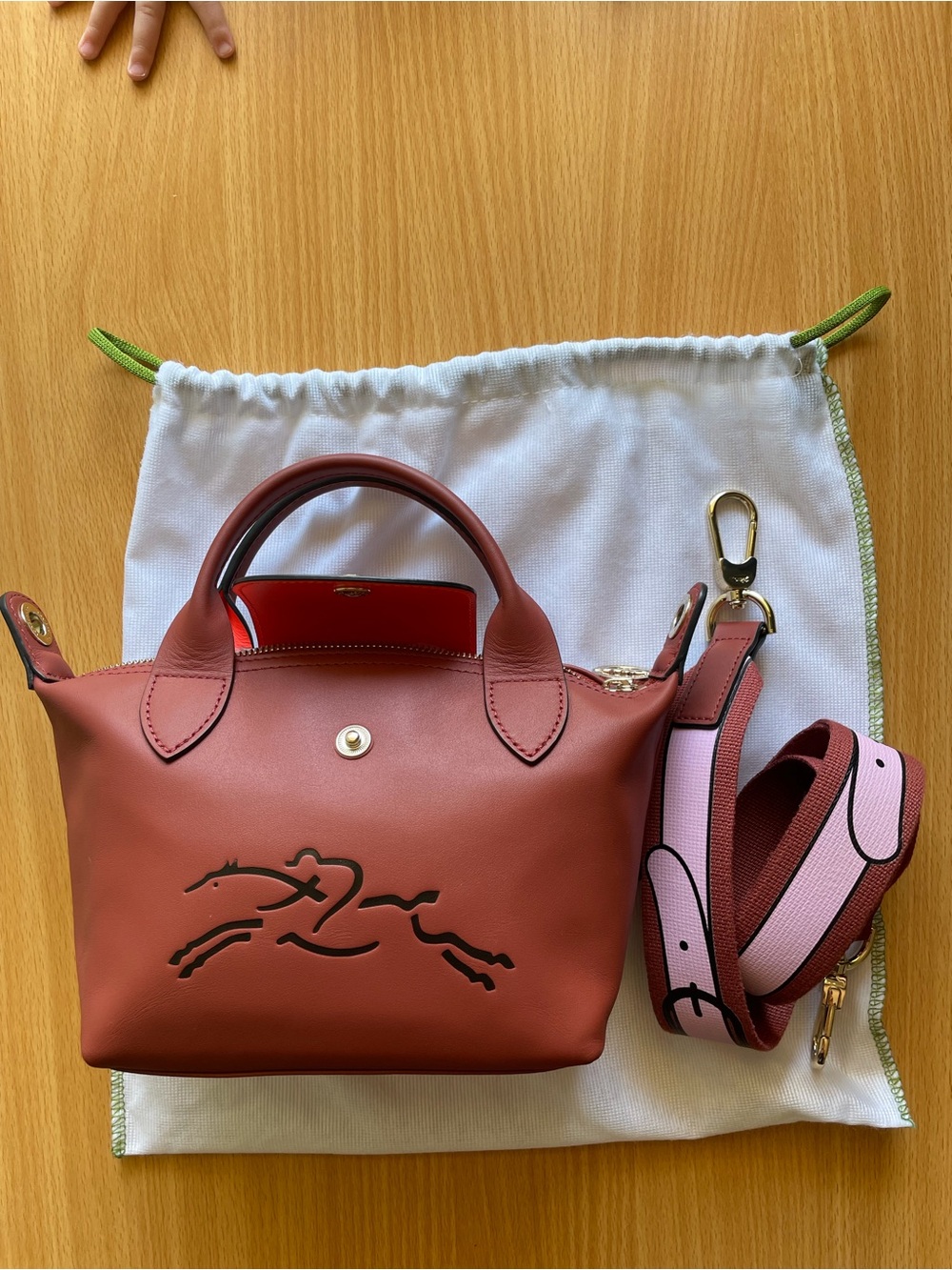 Le Pliage Jockey Extra Small Leather Crossbody - Picture 11 of 16